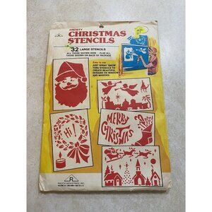 Vintage Pack of Christmas Stencils Variety Of Designs